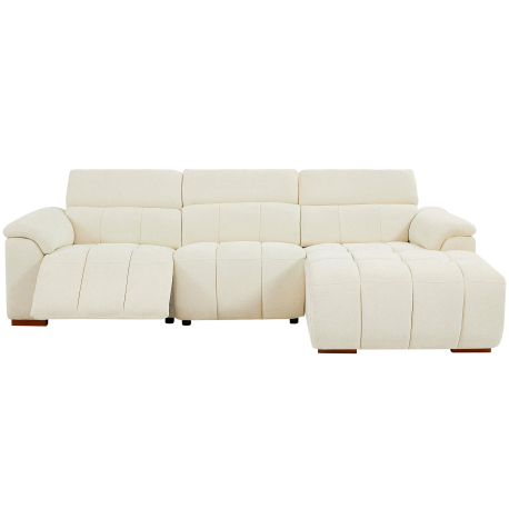 Sofá chaise longue MADAGASCAR relax elétrico - direito - bege Sofá chaise longue MADAGASCAR relax elétrico - direito - bege