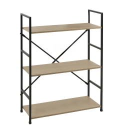 Estante COLORADO com 3 prateleiras (58,5cm) - carvalho e preto