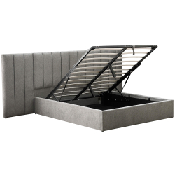 Cama de casal elevatória REI - cinzento