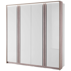 Roupeiro 4 Portas com LED PESARO - Closet with Crash Doors Roupeiro 4 Portas com LED PESARO - Closet with Crash Doors