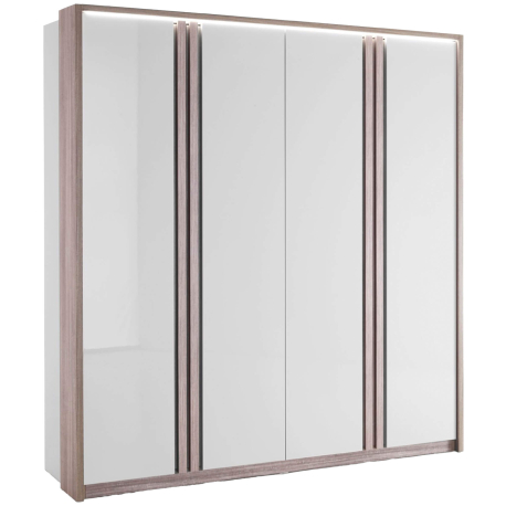 Roupeiro 4 Portas com LED PESARO - Closet with Crash Doors Roupeiro 4 Portas com LED PESARO - Closet with Crash Doors