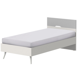 Cama infantil DREAM - Cinza claro e branco Cama infantil DREAM - Cinza claro e branco