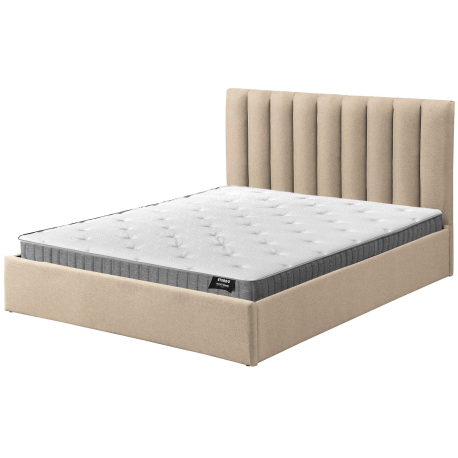 Pack cama de casal elevatória AUSSIE + colchão ETERNO - bege