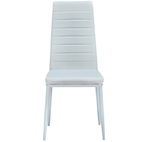PACK Mesa de Jantar NOVARA + 6 Cadeiras ZARA II Brancas - Table and Chair Sets PACK Mesa de Jantar NOVARA + 6 Cadeiras ZARA II Brancas - Table and Chair Sets