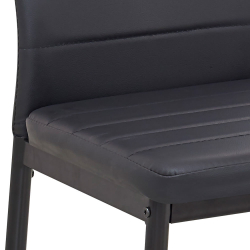 Pack mesa extensível NOVARA + 6 Cadeiras ZARA II -preto