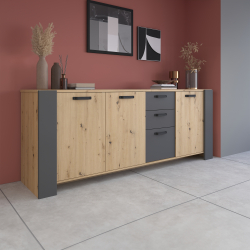 Pack sala de jantar TRAVIS - Carvalho Artesanato e Caxemira