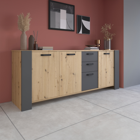 Pack sala de jantar TRAVIS - Carvalho Artesanato e Caxemira