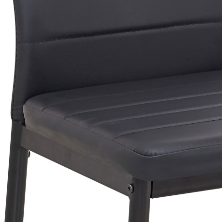 PACK Mesa de Jantar TOLOSA 150-200cm + 4 Cadeiras ZARA II Pretas - Table and Chair Sets PACK Mesa de Jantar TOLOSA 150-200cm + 4 Cadeiras ZARA II Pretas - Table and Chair Sets