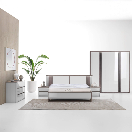 Pack quarto de casal PESARO com LED Pack quarto de casal PESARO com LED