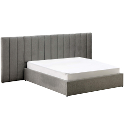 Pack cama de casal elevatória REI + colchão NEW PALACIO - Cinzento