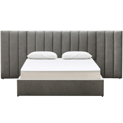 Pack cama de casal elevatória REI + colchão NEW PALACIO - Cinzento