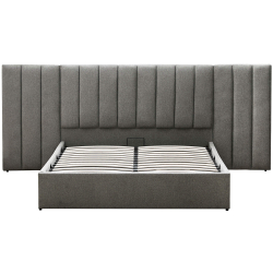 Pack cama de casal elevatória REI + colchão NEW PALACIO - Cinzento