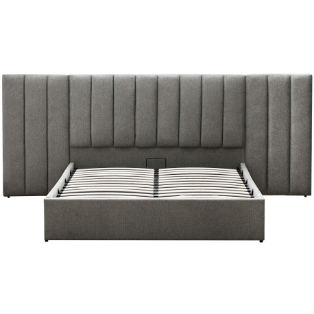 Pack cama de casal elevatória REI + colchão NEW PALACIO - Cinzento