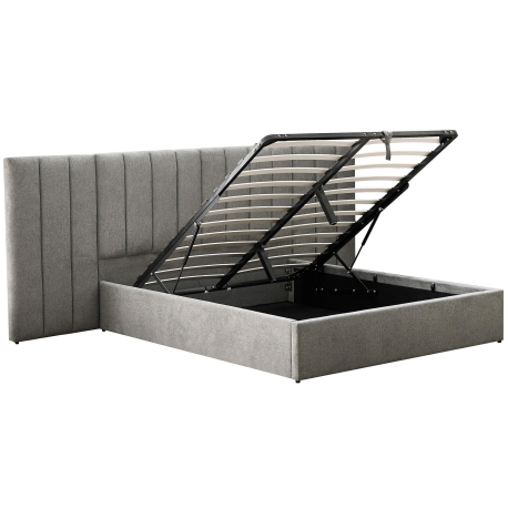 Pack cama de casal elevatória REI + colchão NEW PALACIO - Cinzento