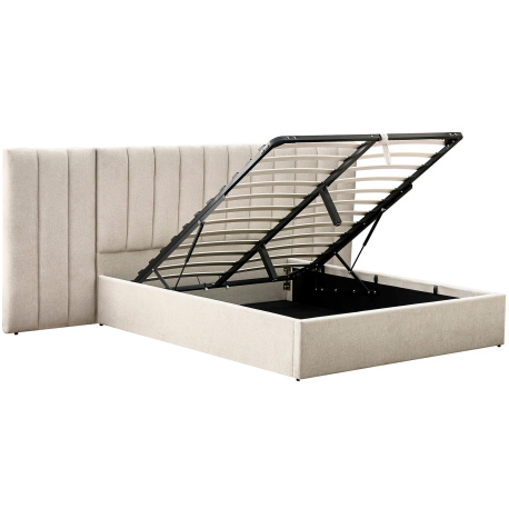 Pack cama de casal elevatória REI + colchão NEW PALACIO - Marfim Pack cama de casal elevatória REI + colchão NEW PALACIO - Marfim