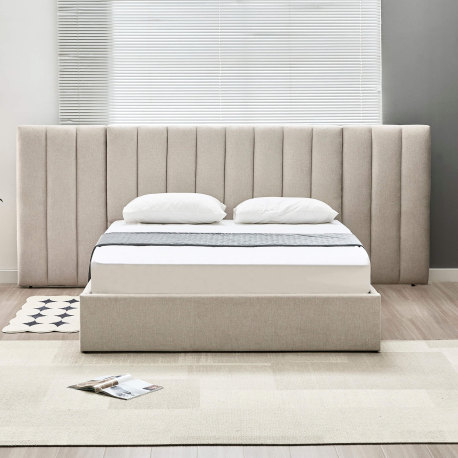 Pack cama de casal elevatória REI + colchão NEW PALACIO - Marfim Pack cama de casal elevatória REI + colchão NEW PALACIO - Marfim