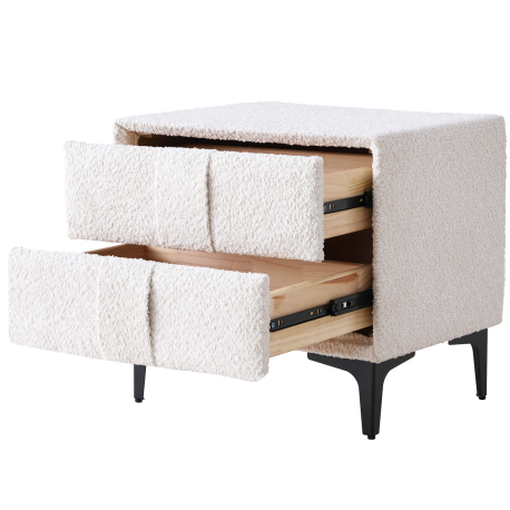 Pack cama elevatória NEWCASTLE + colchão PRESTIGE + 2 mesas de cabeceira - Branco (140cm) Pack cama elevatória NEWCASTLE + colchão PRESTIGE + 2 mesas de cabeceira - Branco (140cm)