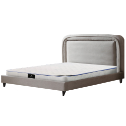 Pack cama de casal COLETTE + colchão ETERNO - Cinzento