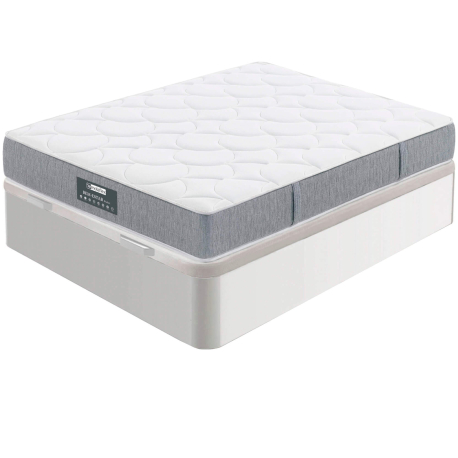 Pack sommier de casal CASINO BOX + colchão MOLAFLEX BEM-ESTAR POCKET (com pegas em madeira) 140/160 Pack sommier de casal CASINO BOX + colchão MOLAFLEX BEM-ESTAR POCKET (com pegas em madeira) 140/160