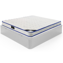 Pack sommier de casal CASINO BOX + colchão SPRING ROLLER - Branco