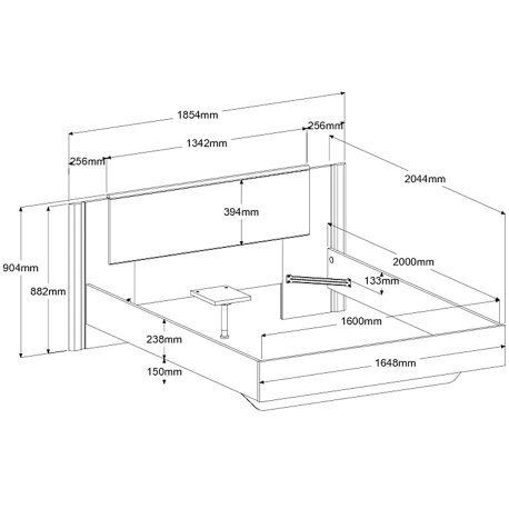 Cama de casal KIERAN - Double Beds Cama de casal KIERAN - Double Beds