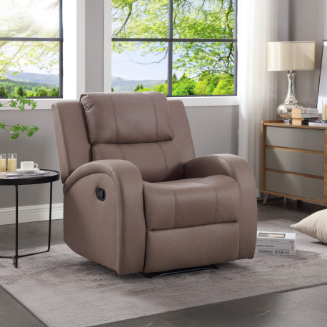 Poltrona reclinável SOLO relax manual - castanho Poltrona reclinável SOLO relax manual - castanho