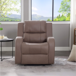 Poltrona reclinável relax SOLO manual - castanho