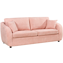 Sofá de 2 lugares CHLOE com cama - rosa velho