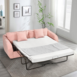 Sofá de 3 lugares CHLOE com cama - rosa velho Sofá de 3 lugares CHLOE com cama - rosa velho