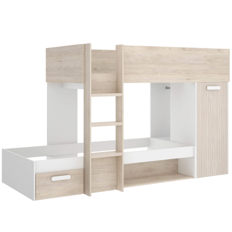 Beliche TWEETY reversível - Carvalho e Branco