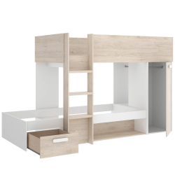 Beliche TWEETY reversível - Carvalho e Branco