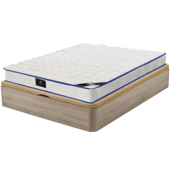 Pack sommier de casal CASINO BOX + colchão SPRING ROLLER - carvalho (sem pegas)