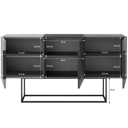 Aparador TITAN 3 portas - Sideboards Aparador TITAN 3 portas - Sideboards