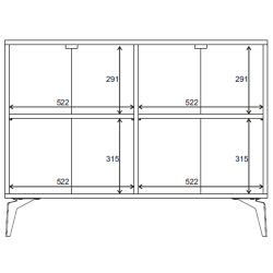 Aparador VAE com 2 portas - Sideboards Aparador VAE com 2 portas - Sideboards