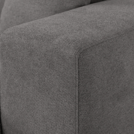 Sofá chaise longue reversível MASSIMO com cama, baú e puffs - Grupo 3 -Brooklyn Anthracite - Cinzento escuro Sofá chaise longue reversível MASSIMO com cama, baú e puffs - Grupo 3 -Brooklyn Anthracite - Cinzento escuro