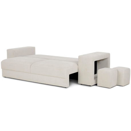 Sofá 3 lugares MASSIMO com cama, baú e puffs - 3 Seater Sofas Sofá 3 lugares MASSIMO com cama, baú e puffs - 3 Seater Sofas