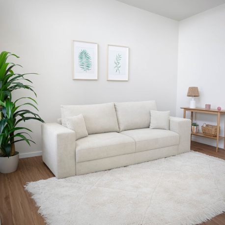 Sofá 3 lugares MASSIMO com cama, baú e puffs - 3 Seater Sofas Sofá 3 lugares MASSIMO com cama, baú e puffs - 3 Seater Sofas