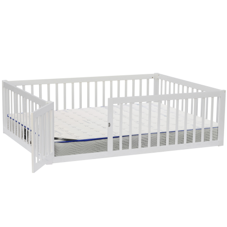 Pack cama infantil PARK + colchão SPRING ROLLER - branco