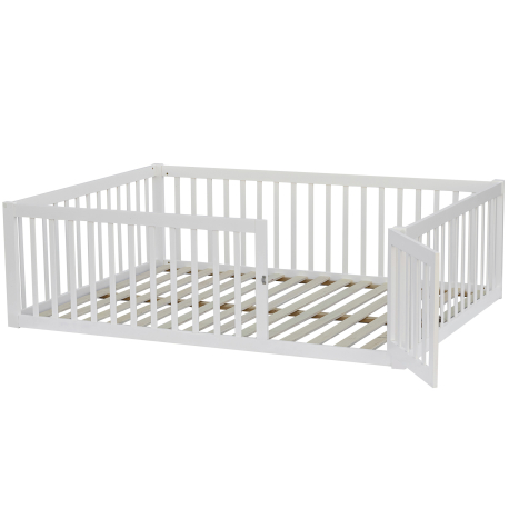 Pack cama infantil PARK + colchão SPRING ROLLER - branco