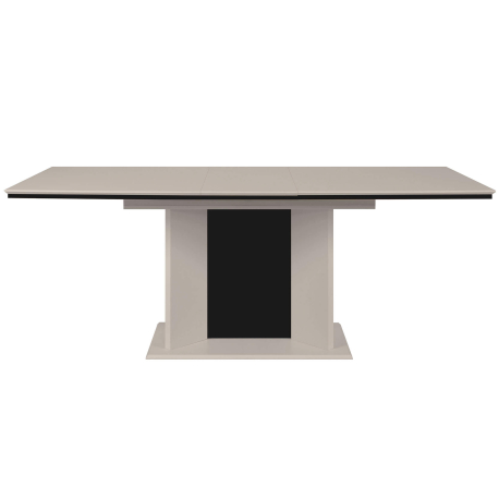 Pack mesa extensível NOVARA + 6 Cadeiras ZARA II - bege e preto