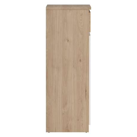 Sapateira NEW MATRIX com 2 portas - Carvalho e Branco Sapateira NEW MATRIX com 2 portas - Carvalho e Branco
