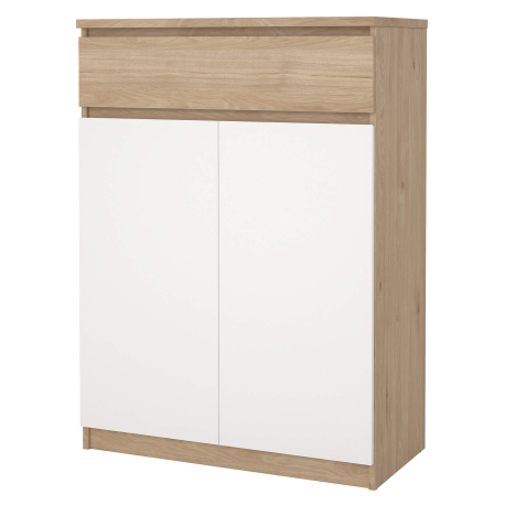 Sapateira NEW MATRIX com 2 portas - Carvalho e Branco Sapateira NEW MATRIX com 2 portas - Carvalho e Branco