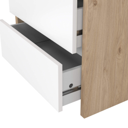 Mesa de cabeceira ALVELOS com 2 gavetas