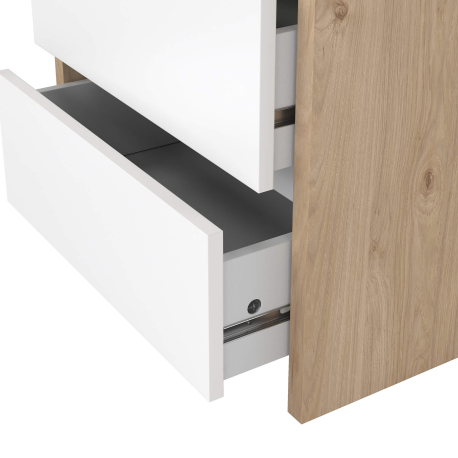 Mesa de cabeceira ALVELOS com 2 gavetas