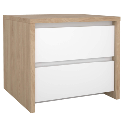 Mesa de cabeceira ALVELOS com 2 gavetas