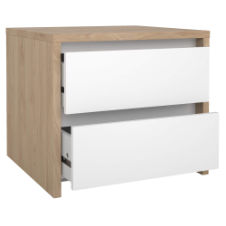 Mesa de cabeceira ALVELOS com 2 gavetas