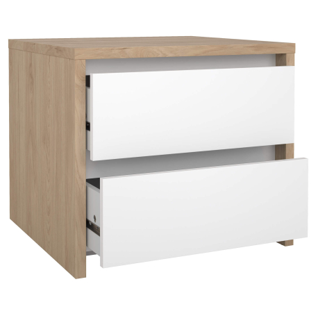 Mesa de cabeceira ALVELOS com 2 gavetas