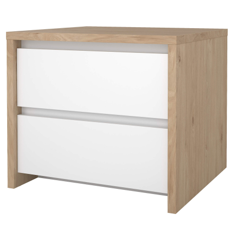 Mesa de cabeceira ALVELOS com 2 gavetas