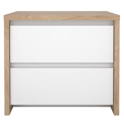 Mesa de cabeceira ALVELOS com 2 gavetas