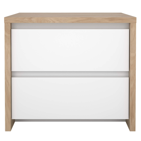 Mesa de cabeceira ALVELOS com 2 gavetas